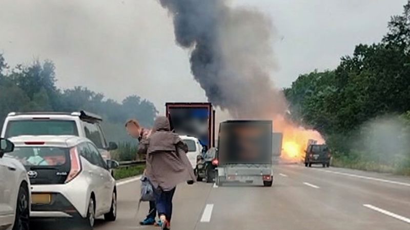 Explosionsgefahr Nach Schwerem Unfall Auf A2 - The Germanz